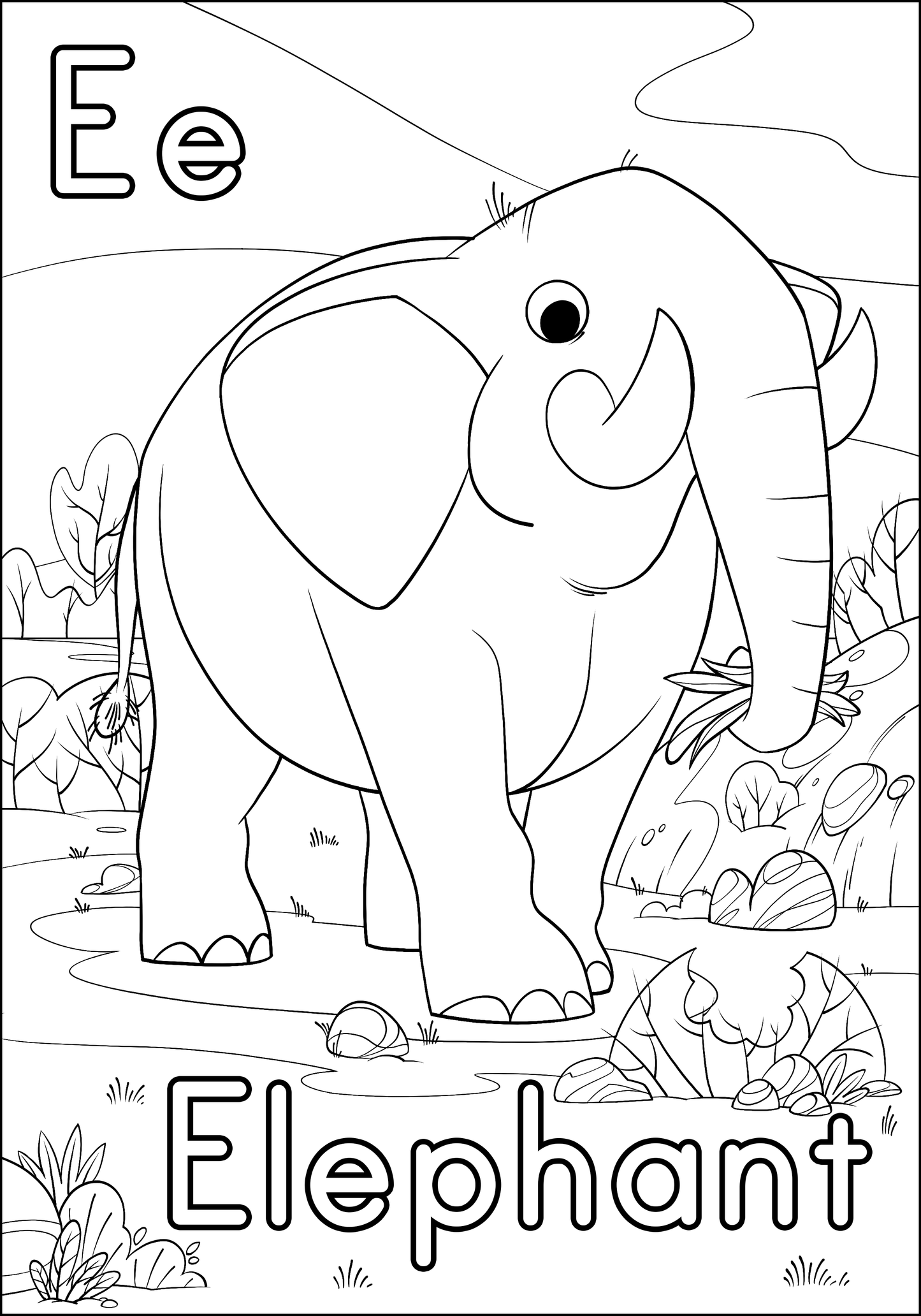 Animals of the Alphabet Coloring pages