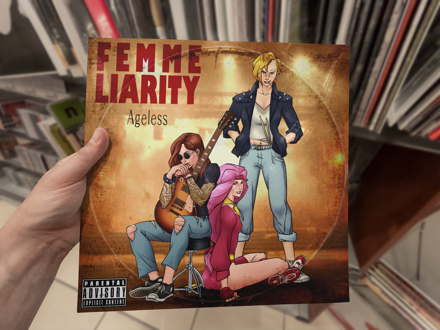 Femme Liarity Vinyl Album Cover Wall Poster